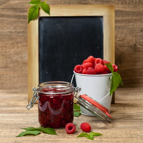 Mermelada de frambuesas — Foto de Stock