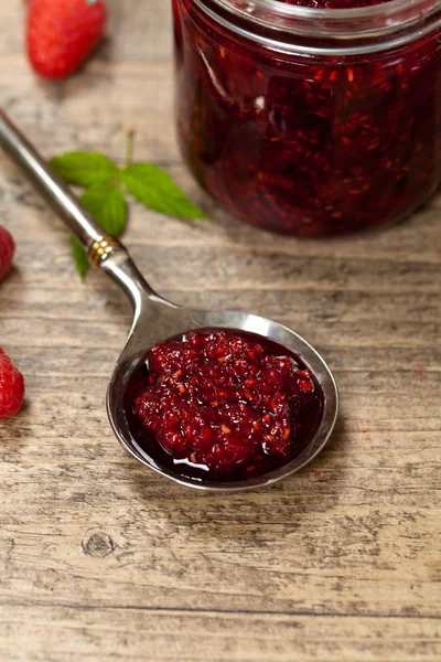 Raspberries Jam — Stock Photo, Image