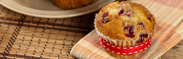 Muffin ai mirtilli rossi — Foto Stock