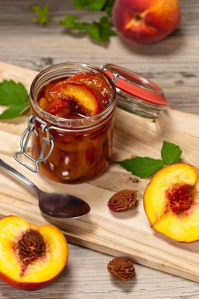 Marmellata di pesche — Foto Stock