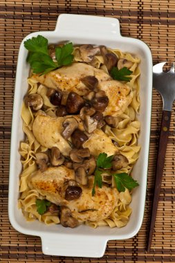 Tavuk Marsala yemeği