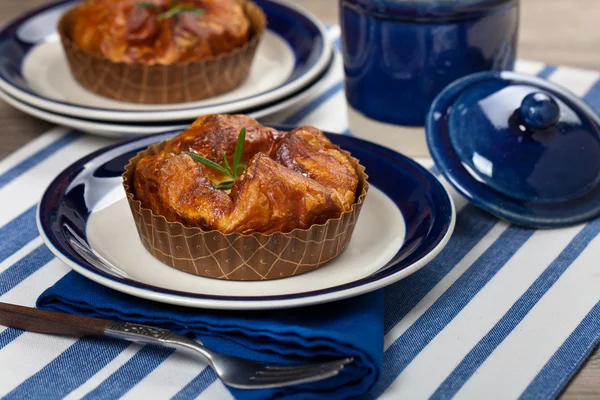 Buen desayuno. Soufflé de huevo al horno . —  Fotos de Stock