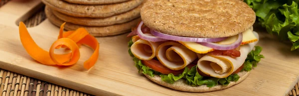 Trigo integral fino Sandwich Roll — Foto de Stock