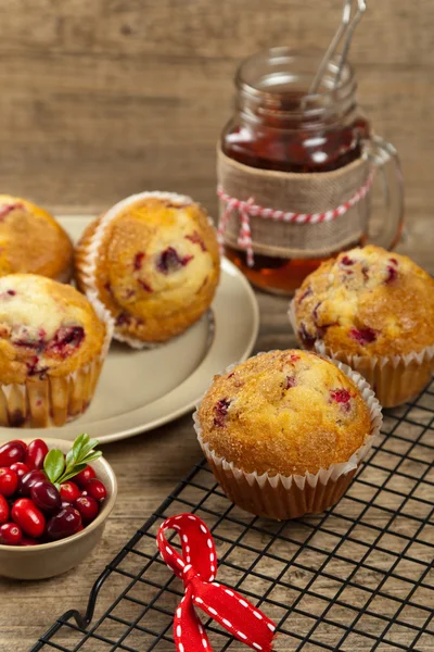 Cranberry muffins — Stock Photo, Image