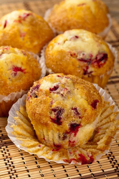 Yabanmersini muffins — Stok fotoğraf