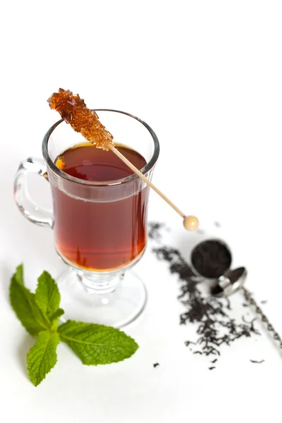 Chá com açúcar em um pau — Fotografia de Stock