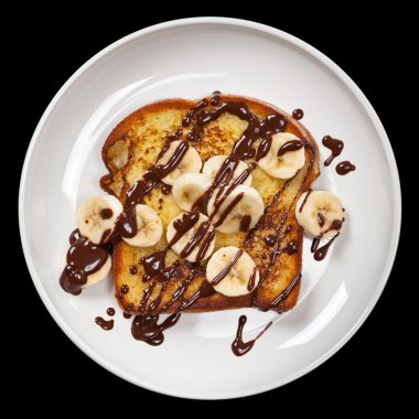 Yumurtalı ekmek muz ile