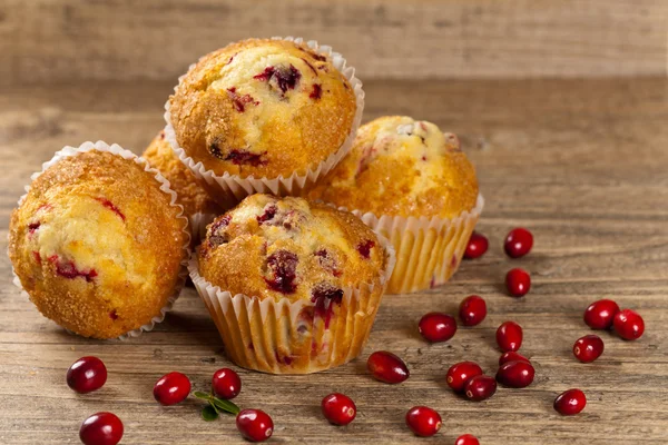 Muffins met cranberry — Stockfoto