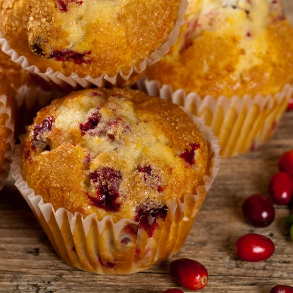 Muffins met cranberry — Stockfoto