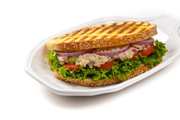 Tuna Panini Sandwich — Stock Photo, Image