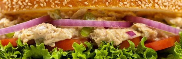 Thunfisch-Panini-Sandwich — Stockfoto