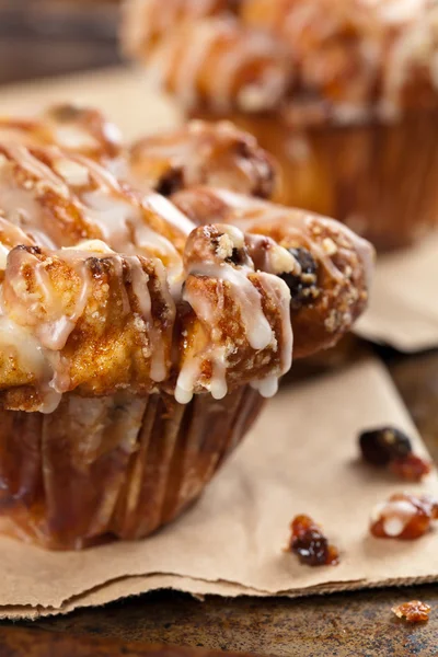 Muffins de canela Raisin — Fotografia de Stock