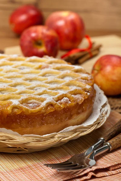 Torta de maçã — Fotografia de Stock