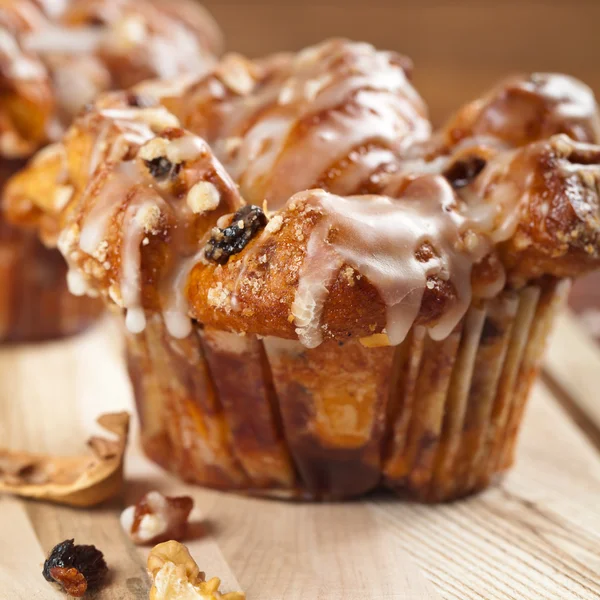 Canela Raisin Cobblestone Muffins — Fotografia de Stock