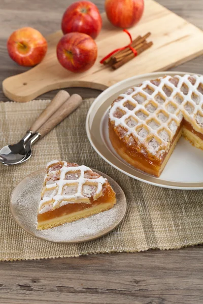 Torta de maçã — Fotografia de Stock