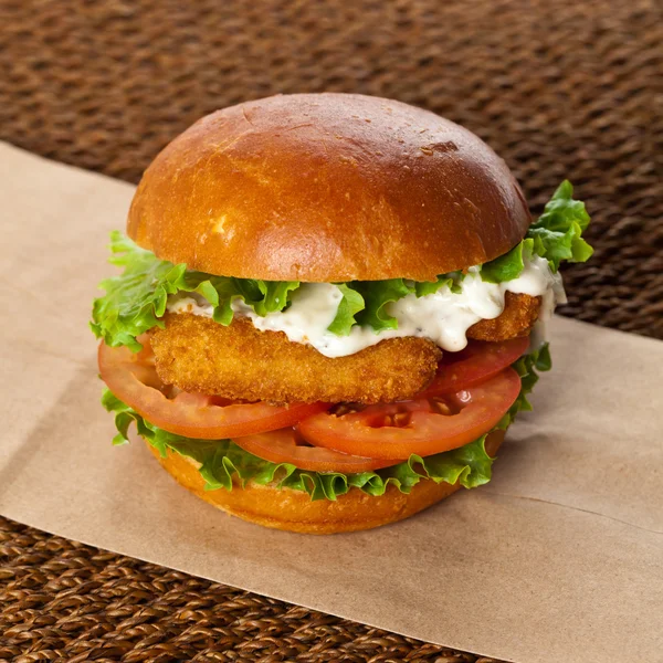 Balık Burger — Stok fotoğraf