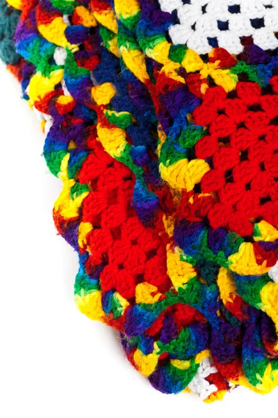 Granny squares att virka. Hemlagad. — Stockfoto