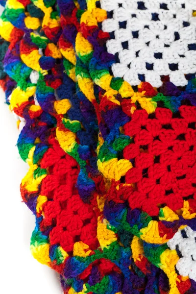 Granny squares att virka. Hemlagad. — Stockfoto