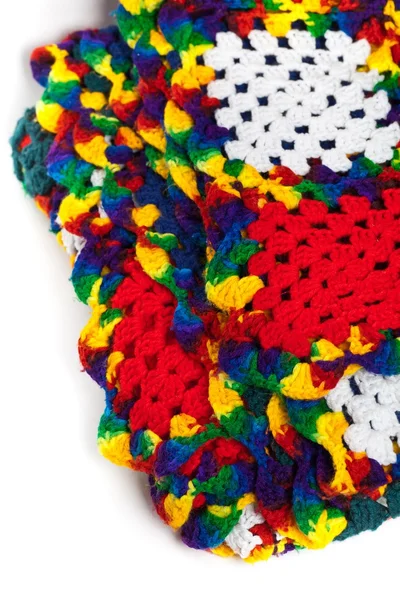 Granny squares att virka. Hemlagad. — Stockfoto