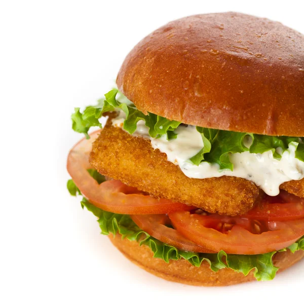 Fried Fish Sandwich — Stock Photo, Image