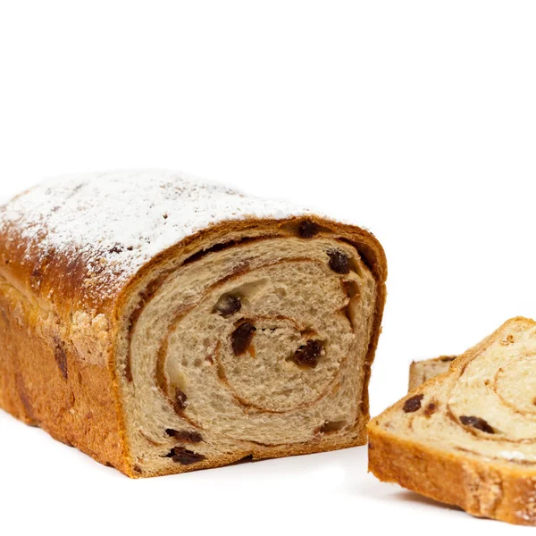 Kaneel rozijnenbrood — Stockfoto