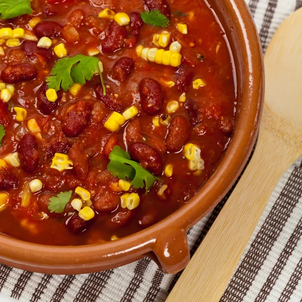 Sopa de legumes Chili — Fotografia de Stock