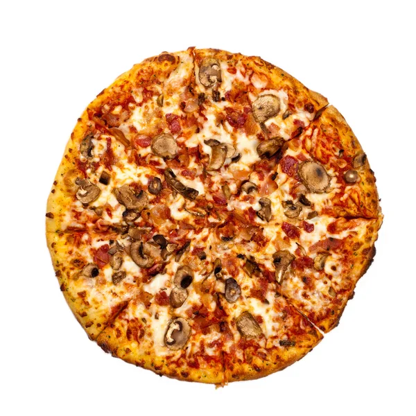 Isolated Homemade Pizza — Stock Photo, Image