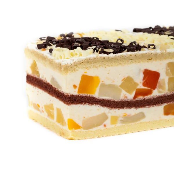 フルーツ ヨーグルト チーズ ケーキ — ストック写真