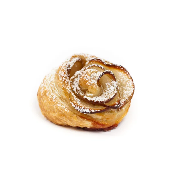 Puff Pastry with apple shaped roses — Stock Photo, Image