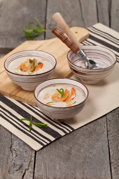 Shrimp Cream Soup — Stock Image Shrimp Cream Soup Stock Picture