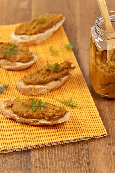 Auberginen und Zucchini-Aufstrich — Stockfoto