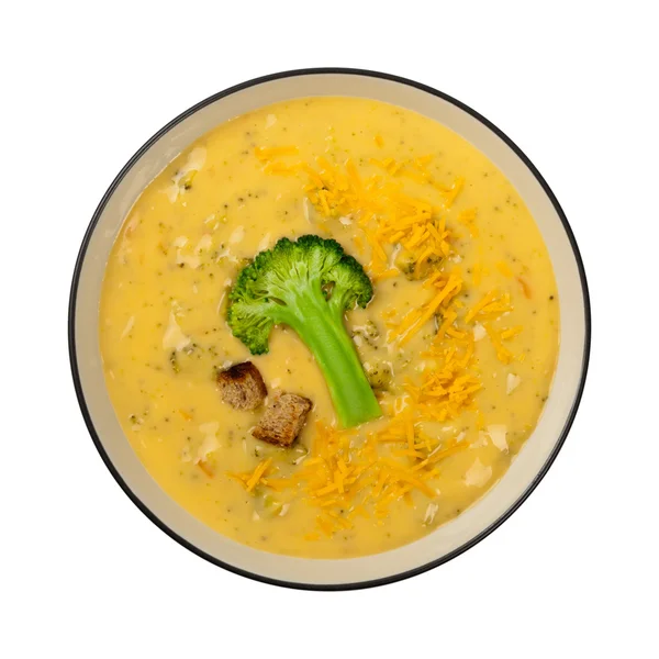 Broccoli zuppa di cheddar — Foto Stock