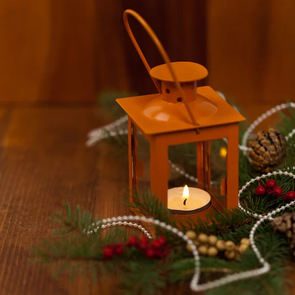 クリスマスの装飾と新年のテーマの背景 — ストック写真