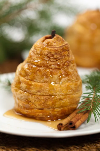 Radbruten päron Dessert — Stockfoto