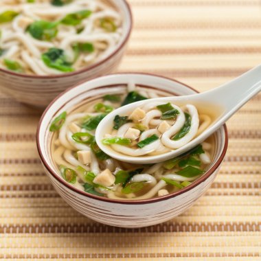 Miso çorbası kapatın