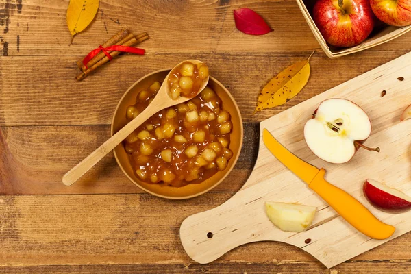 Relleno de pastel de canela de manzana — Foto de Stock