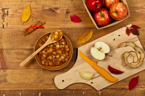 Relleno de pastel de canela de manzana — Foto de Stock