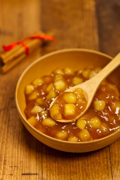 Enchimento de torta de canela de maçã — Fotografia de Stock