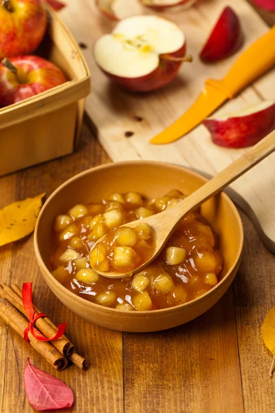 Relleno de pastel de canela de manzana —  Fotos de Stock