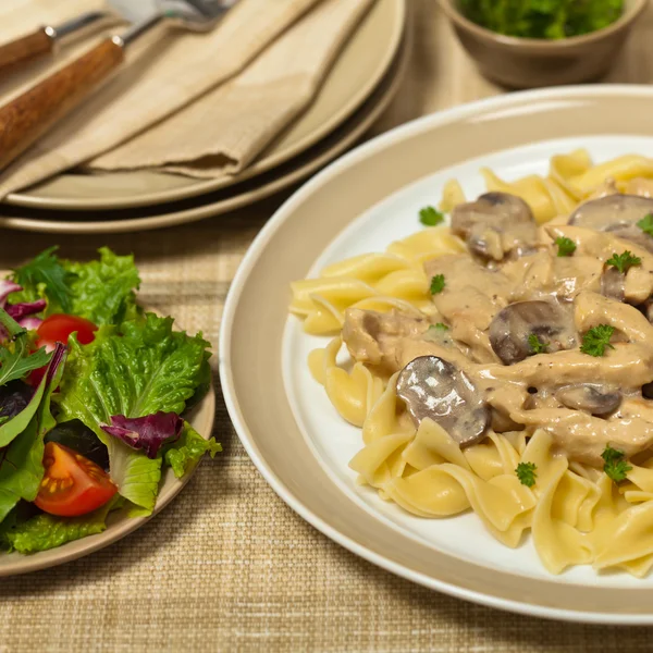 Homemade Chicken Stroganoff — Stock Photo, Image