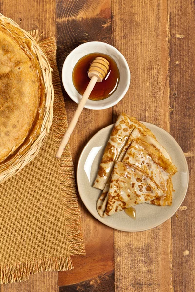 Τηγανίτες ή ρωσική Blintzes — Φωτογραφία Αρχείου