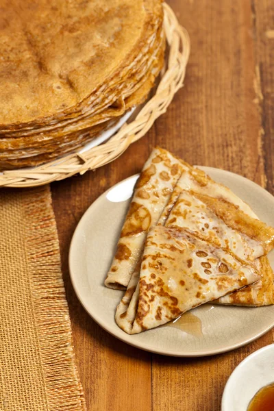 Pancakes or Russian Blintzes — Stock Photo, Image