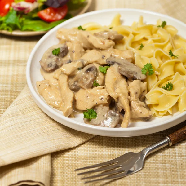 Pollo fatto in casa Stroganoff — Foto Stock