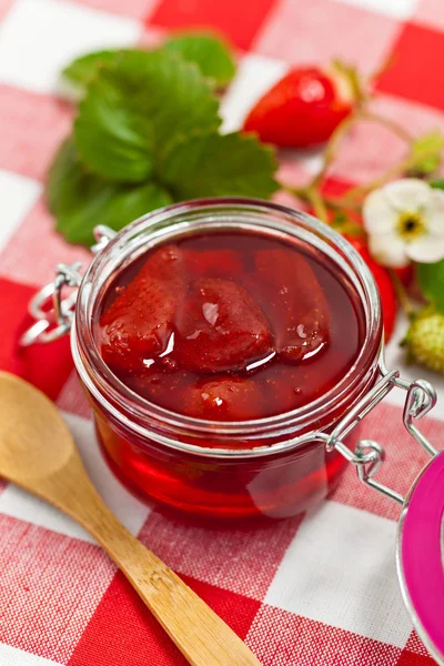 Homemade Strawberry Jam — Stock Photo, Image