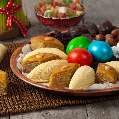 Paskalya için renkli yumurtalar