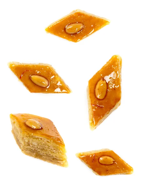 Baklava mit Mandeln — Stockfoto