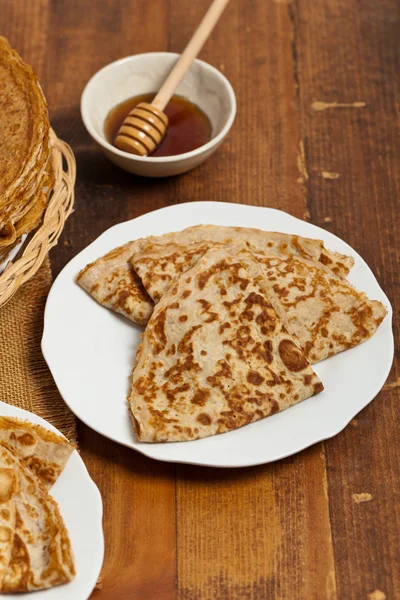 Homemade Russian Pancakes — Stock Photo, Image