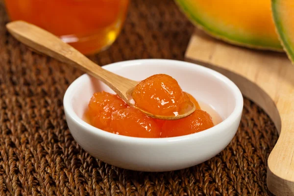 Melonenkompott oder Marmelade — Stockfoto