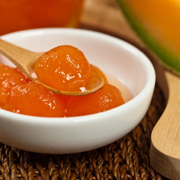 Melonenkompott oder Marmelade — Stockfoto