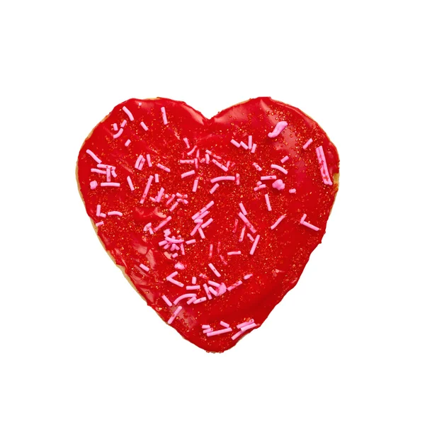 Valentin nap szív alakú cookie-k — Stock Fotó